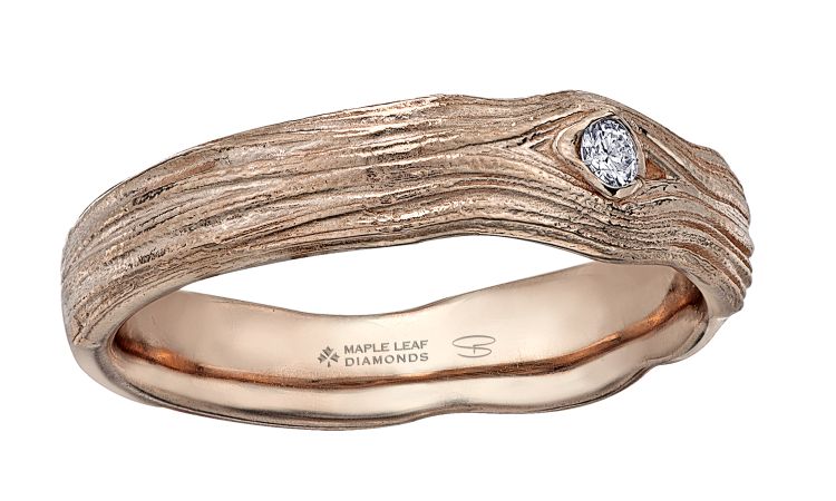 Shelly Purdy Seasons collection: Summer men's Driftwood wedding band
