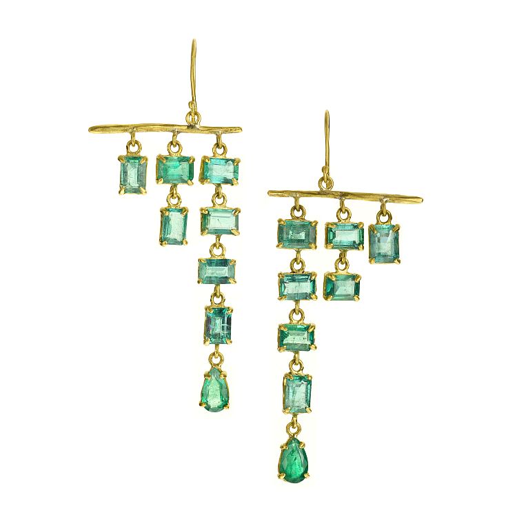 Margery Hirschey emerald earrings