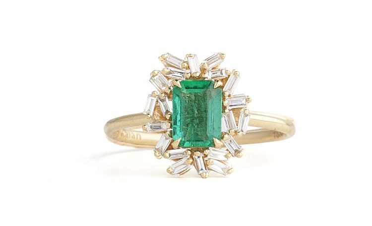 Suzanne Kalan emerald ring 