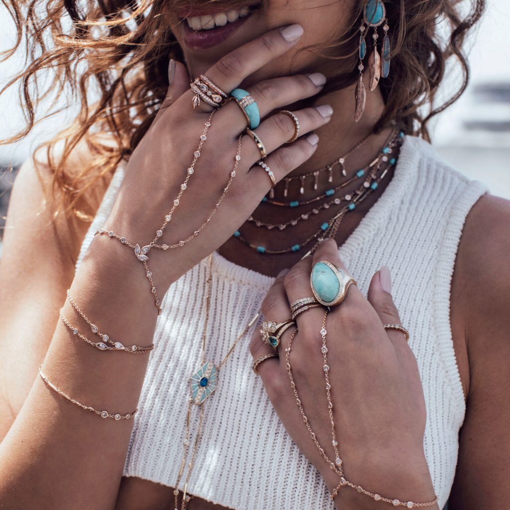The tribal jewelry by Jacquie Aiche at Mad Lords