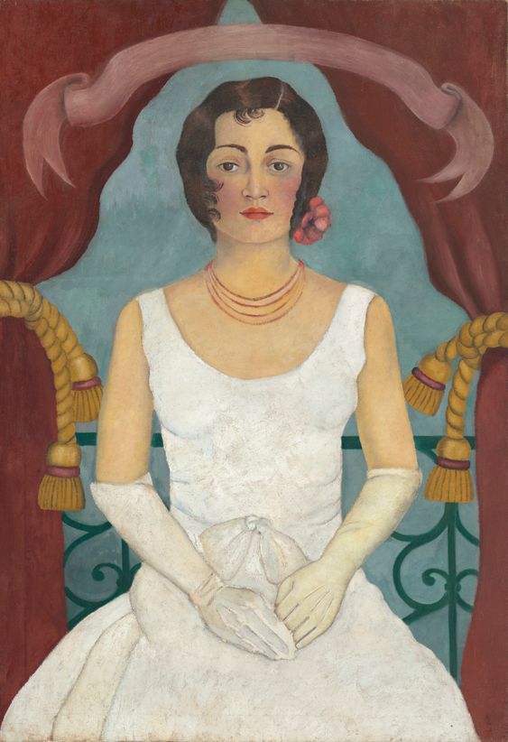 Portrait of a Lady in White by Frida Kahlo which sold for $5,836,500  at Christie's in November 2019. 