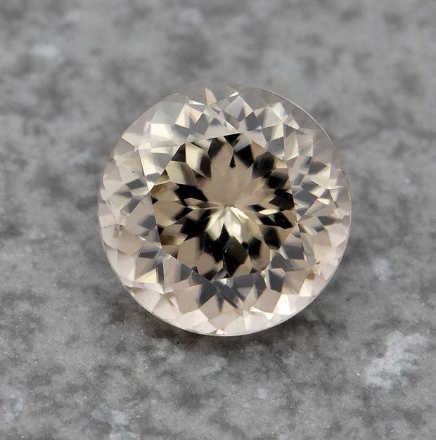 1.66-carat round cut Mocha zircon from Mayer & Watt. 