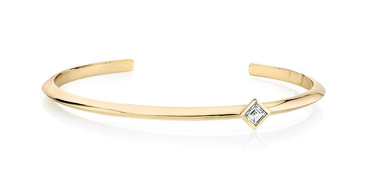 Lizzie Mandler gold and diamond cuff. 