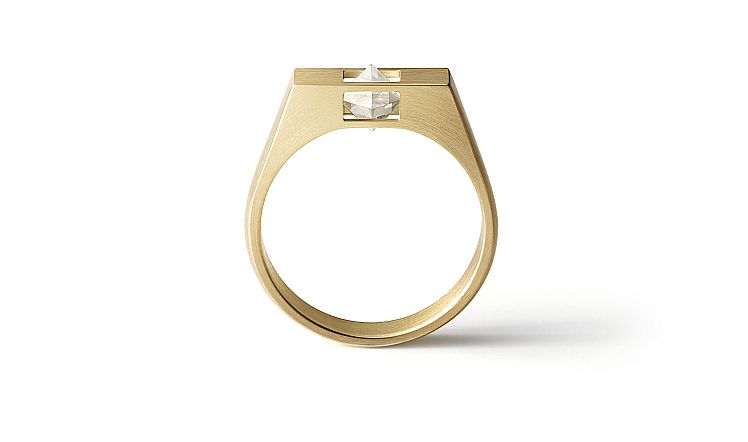 Shihara Un-Signet Rough Diamond ring