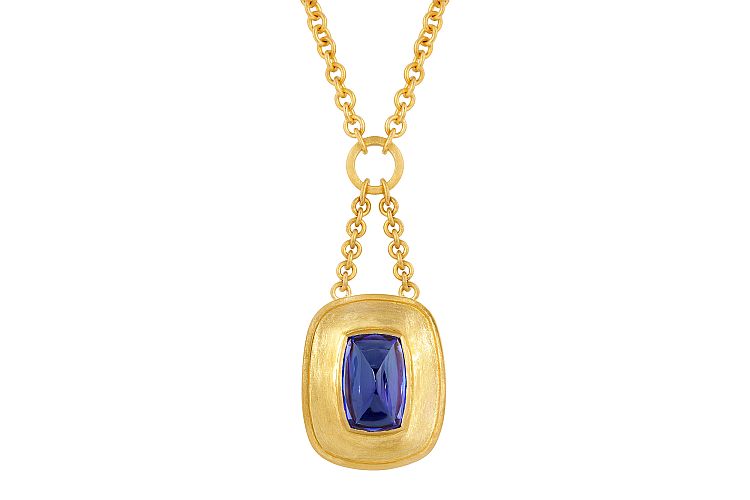 Dale Hernsdorf Harness necklace set with a 19.7-carat tanzanite. 