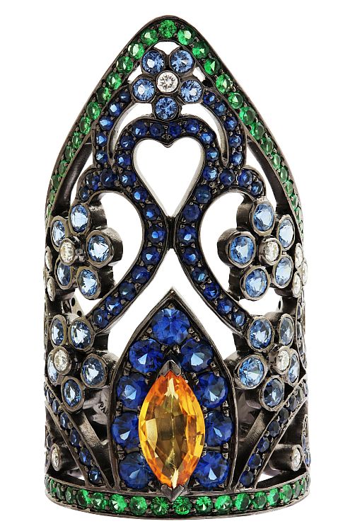 Lydia Courteille Samarkand ring from the Caravan collection. 