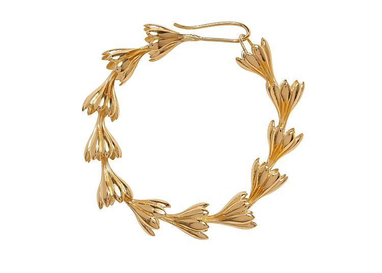 Pamela Love Anemone bracelet in 14-karat yellow gold plate over brass. 