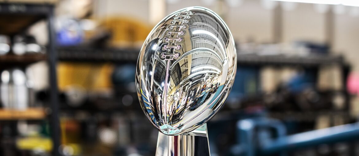 The Vince Lombardi Trophy, designed by Tiffany & Co. (Tiffany & Co.)