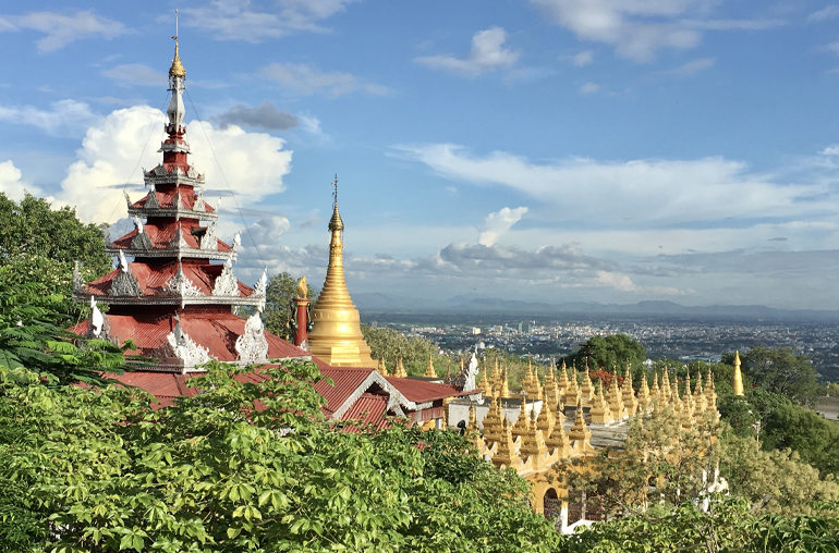 The Pagoda on Sagaing Hill, Mandalay. Photo: Kim Rix