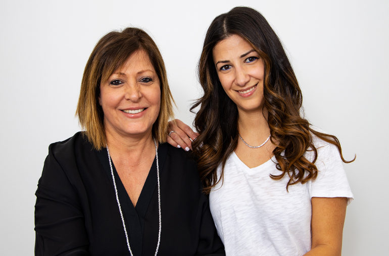 Suzanne Kalan and daughter and business partner Patile Gemayel.