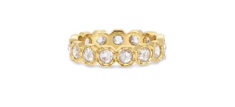 Grace Lee 3mm Crown Bezel diamond eternity ring