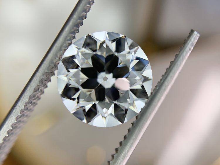 An European-cut, 2.30-carat diamond. Photo: Bernard Nacht & Company/Under the Crown.
