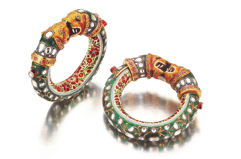 Saidian and Sons HISTORIC PAIR OF INDIAN BANGLES