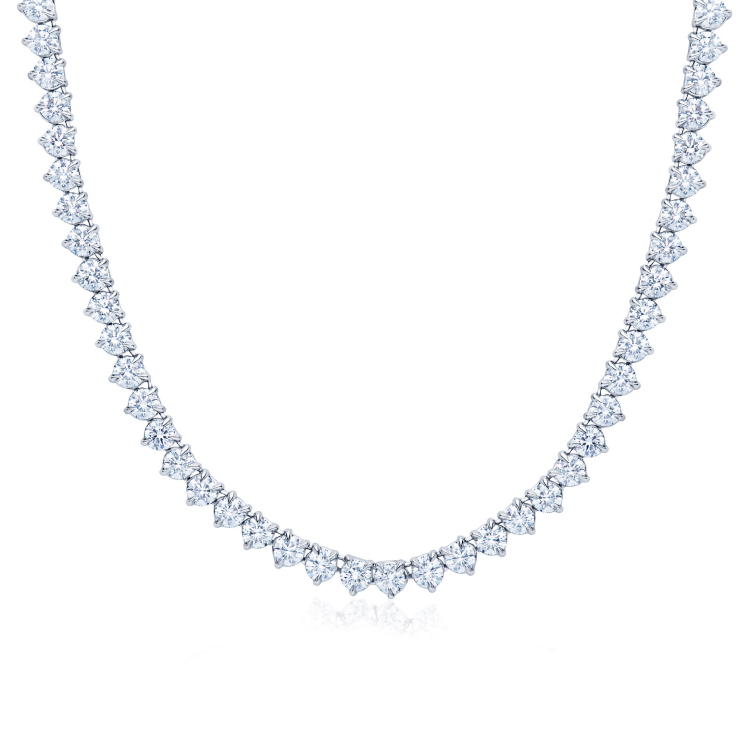 Kwiat Opera-length diamond riviera necklace in 18-karat white gold, price on request. Photo: Kwiat.