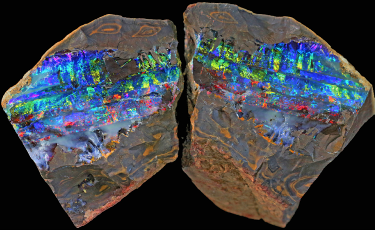 Sample of rough boulder opal. Photo: Paul Sedawie.