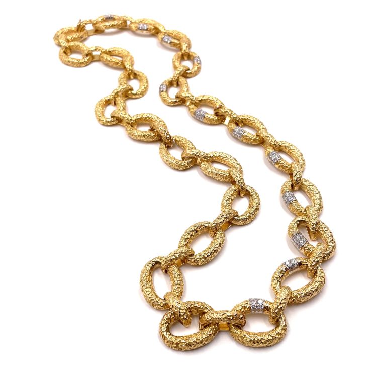 Van Cleef & Arpels necklace in 18-karat yellow gold and diamonds, circa 1970 from Camilla Dietz Bergeron