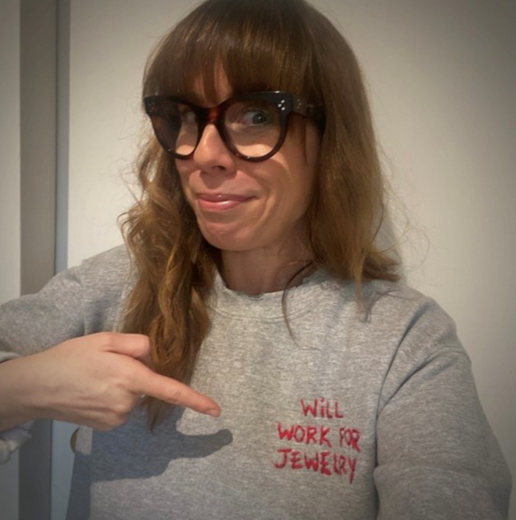 Melissa's motto on her sweatshirt. Photo: Melissa Wolfgang Amenc.