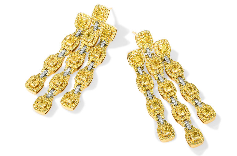 Le Vian high jewelry yellow diamond earrings