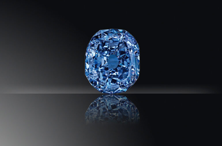 The 31.06-carat, fancy-deep-blue Wittelsbach-Graff diamond