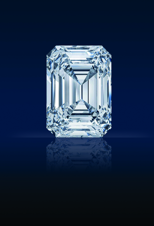 The 100.94-carat Alrosa Spectacle diamond. Photo: Christie’s.