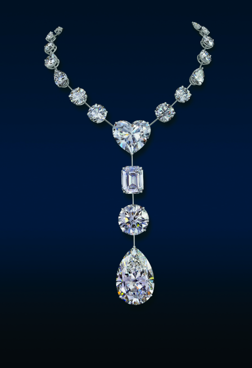 The 223.35-carat Lesotho Promise diamond necklace. Photo: Graff.