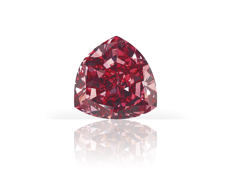 The Moussaieff Red, weighing 5.11 carats. Photo: Moussaieff.