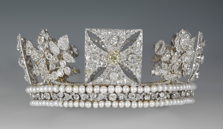 The Diamond Diadem by Rundell, Bridge & Rundell, 1820-21. Photo: Royal Collection Trust. 