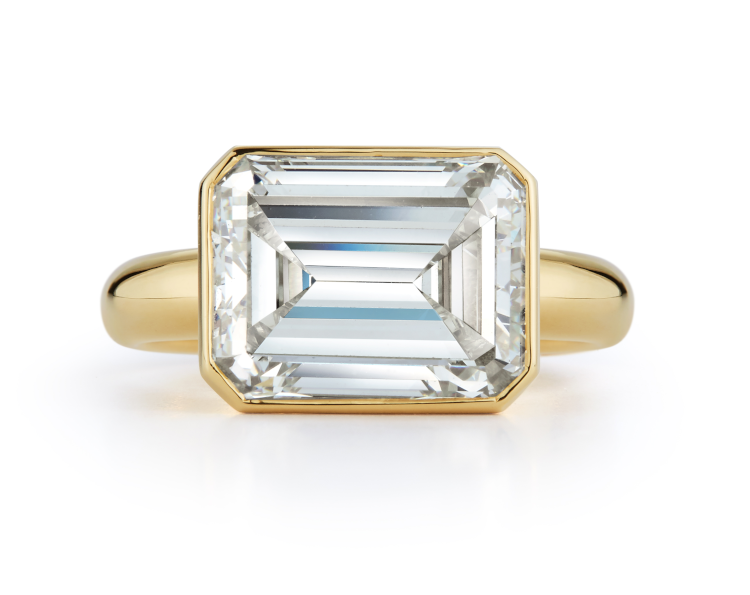 Jemma Wynne ring, with bezel set diamond. Photo: Jemma Wynne.