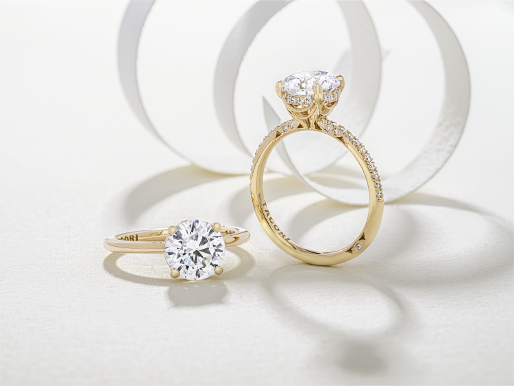 Tacori diamond engagement rings. (Tacori)