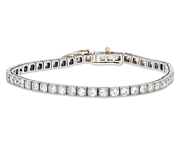 Cartier Art Deco diamond line bracelet. (Cartier)