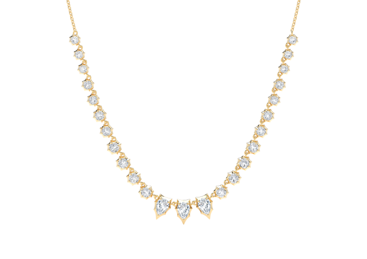 Jade Trau Envoy Diamond Riviera necklace in 18-karat gold. (Jade Trau)