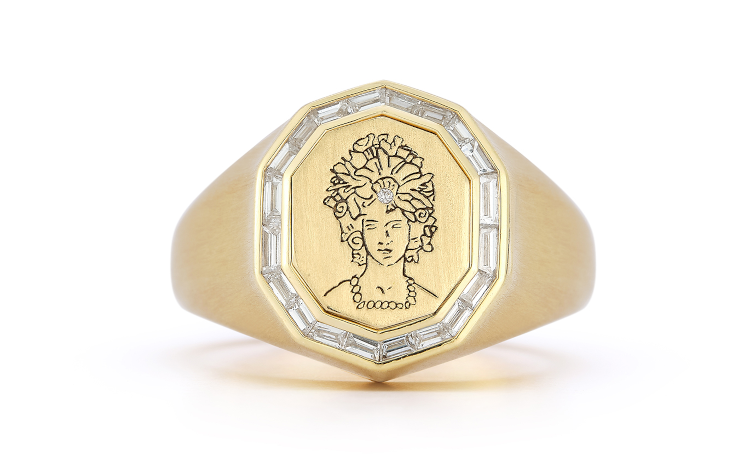 Katherine Jetter Siren of the Sea ring in 18-karat gold and diamonds, from the Lady of the Rings line. (Katherine Jetter)