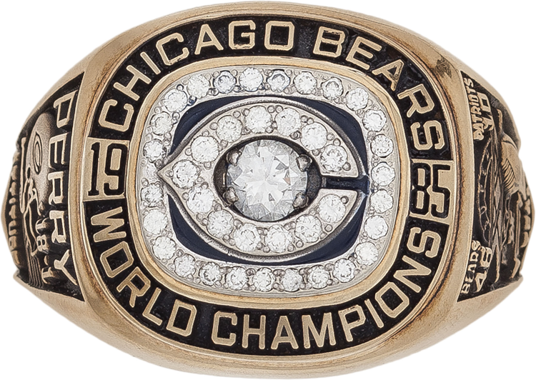 William ‘Refrigerator’ Perry’s Super Bowl ring, sold at Heritage Auctions in 2015 for $203,150. (Heritage Auctions)