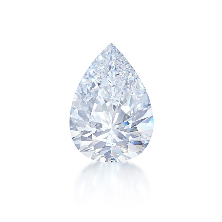 The 101.41-carat Juno diamond sold at Sotheby’s New York in June 2022 for $13 million. (Sotheby's)