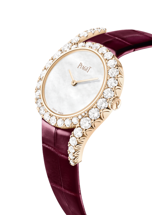 Piaget Limelight Gala Precious watch, in rose gold with diamonds. (Piaget)