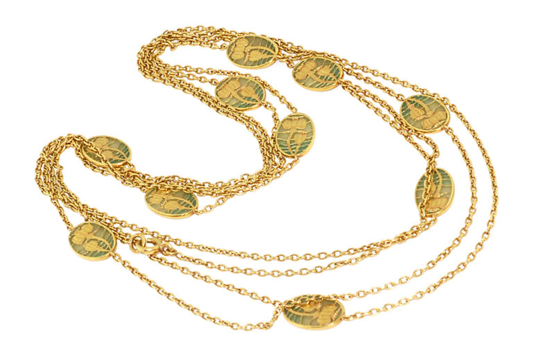 Antique Hatpin Charm Bracelet of 14K & 18K Gold | Trademark Antiques