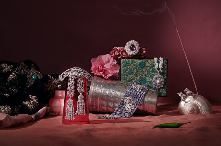 A selection of jewels inspired by Greece and the Ottoman Empire, shot for Castello & Rossi’s Origin Stories photoshoot.
