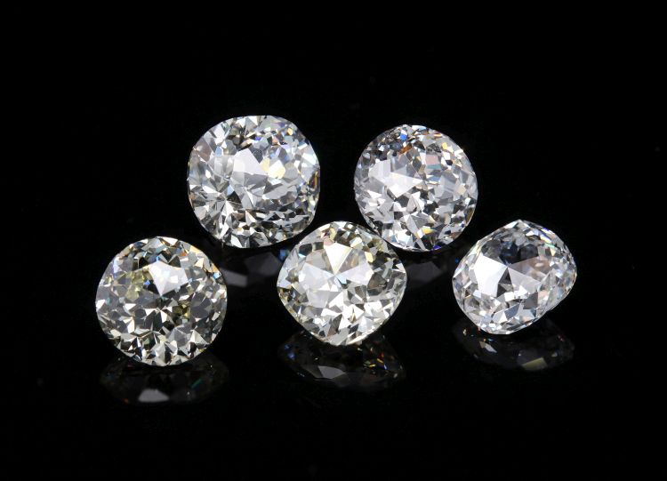 Under the Crown group of crown jubilee cut diamonds. (Under the Crown)