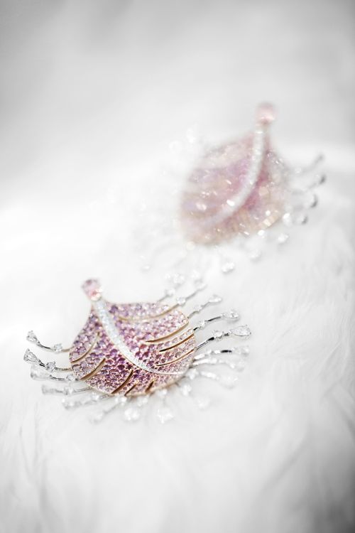 Parade earrings from the ‘Plumes de Chanel’ collection. (Julien Claessens and Thomas Deschamps/Chanel)