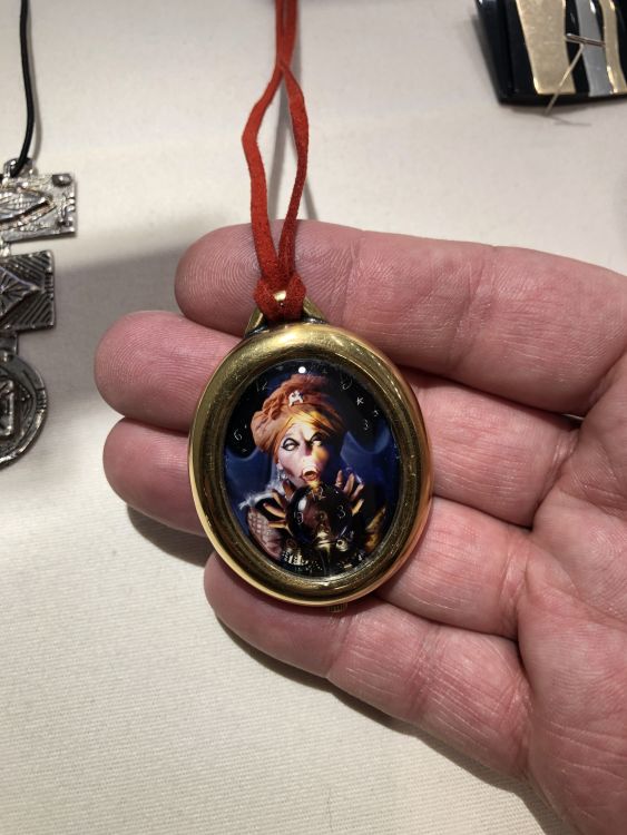 Fortune Teller pendant by Cinday Sherman. (Anthony DeMarco)