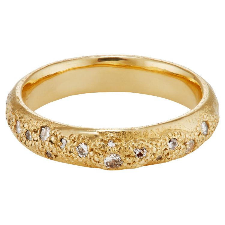  Ellis Mhairi Cameron Diamond scatter ring with 4.5 carats of old cut diamonds (Ellis Mhairi Cameron)