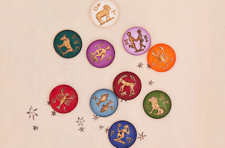 Francesca Villa Vintage loose zodiac crystals
