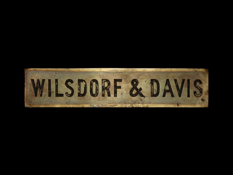 Wilsdorf & Davis Nameplate, 1905 (Rolex)