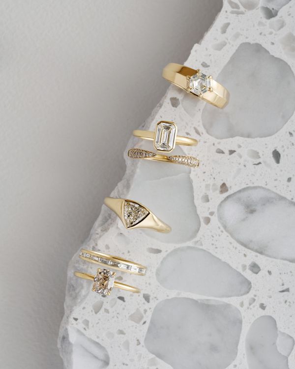 Selection of Valerie Madison Fine Jewelry engagement rings. (Valerie Madison Fine Jewelry)